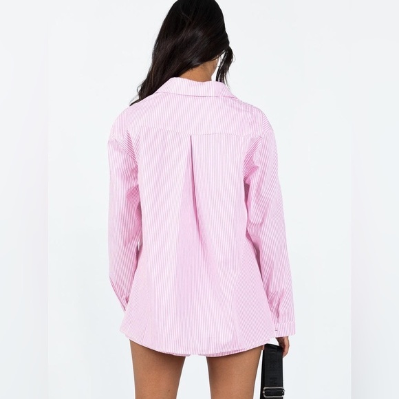 PRINCESS POLLY The Chloe Pink Striped Top - Picture 7 of 7